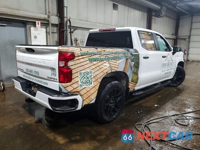 Trzecie zdjęcie samochodu z tyłu: 2025 CHEVROLET SILVERADO K1500 CUSTOM VIN:1GCPKBEK8SZ288279 - miniatura