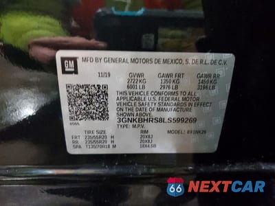 Zdjęcie 13 z 14 samochodu: 2020 CHEVROLET BLAZER 2LT VIN:3GNKBHRS8LS599269 - miniatura