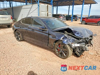 Czwarte zdjęcie samochodu z boku: 2023 GENESIS G70 3.3T STANDARD VIN:KMTG54TE0PU114549 - miniatura