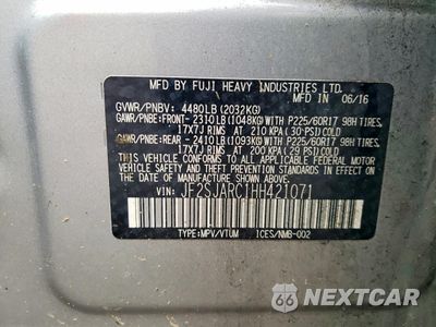 Zdjęcie 13 z 13 samochodu: 2017 SUBARU FORESTER 2.5I LIMITED VIN:JF2SJARC1HH421071 - miniatura