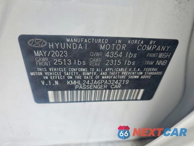 Zdjęcie 12 z 12 samochodu: 2023 HYUNDAI SONATA SE VIN:KMHL24JA6PA324219 - miniatura