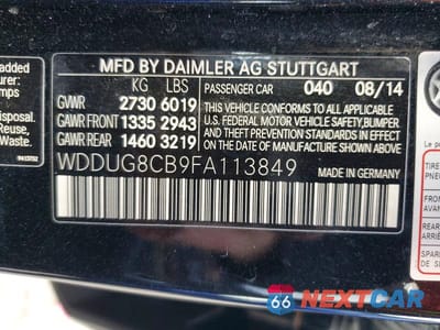 Zdjęcie 13 z 13 samochodu: 2015 MERCEDES-BENZ S 550 VIN:WDDUG8CB9FA113849 - miniatura