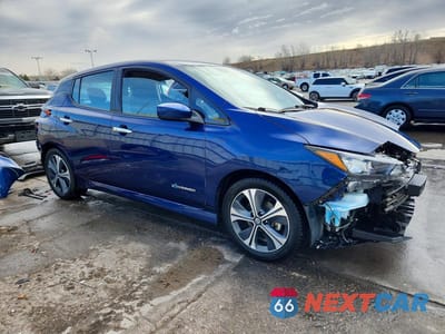 Czwarte zdjęcie samochodu z boku: 2019 NISSAN LEAF SV VIN:1N4AZ1CP4KC314315 - miniatura