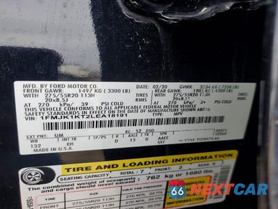 Zdjęcie 13 z 13 samochodu: 2020 FORD EXPEDITION MAX LIMITED VIN:1FMJK1KT2LEA18191 - miniatura