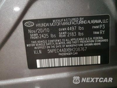 Zdjęcie 13 z 13 samochodu: 2011 HYUNDAI SONATA LIMITED 2.0T VIN:5NPEC4ABXBH208767 - miniatura