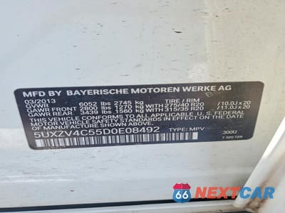Zdjęcie 13 z 13 samochodu: 2013 BMW X5 XDRIVE35I VIN:5UXZV4C55D0E08492 - miniatura