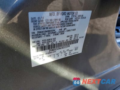 Zdjęcie 13 z 14 samochodu: 2014 FORD FLEX SEL VIN:2FMGK5C86EBD22294 - miniatura