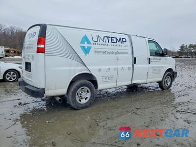 Trzecie zdjęcie samochodu z tyłu: 2024 CHEVROLET EXPRESS G2500 VIN:1GCWGBFP2R1250529 - miniatura