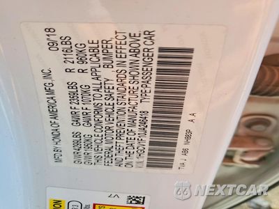 Zdjęcie 12 z 13 samochodu: 2018 HONDA ACCORD LX VIN:1HGCV1F10JA246418 - miniatura