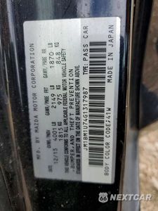 Zdjęcie 12 z 12 samochodu: 2016 MAZDA 3 SPORT VIN:JM1BM1U74G1317987 - miniatura