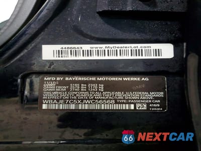 Zdjęcie 12 z 12 samochodu: 2018 BMW 540 XI VIN:WBAJE7C5XJWC56568 - miniatura