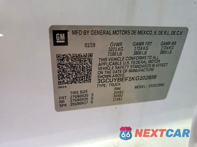 Zdjęcie 13 z 13 samochodu: 2019 CHEVROLET SILVERADO K1500 CUSTOM VIN:3GCUYBEF1KG102859 - miniatura