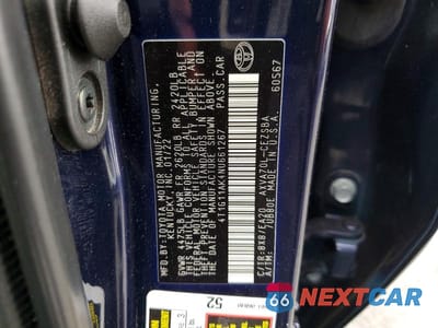 Zdjęcie 12 z 12 samochodu: 2022 TOYOTA CAMRY SE VIN:4T1G11AK4NU661267 - miniatura