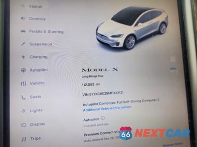 Zdjęcie 9 z 12 samochodu: 2021 TESLA MODEL X VIN:5YJXCBE25MF322121 - miniatura