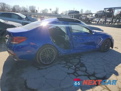 Trzecie zdjęcie samochodu z tyłu: 2019 GENESIS G70 VIN:KMTG34LA4KU016779 - miniatura