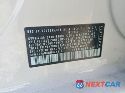Zdjęcie 13 z 13 samochodu: 2017 VOLKSWAGEN GTI S VIN:3VW5T7AU8HM044910 - miniatura