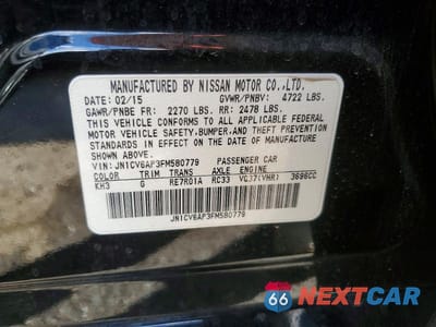 Zdjęcie 13 z 13 samochodu: 2015 INFINITI Q40 BASE VIN:JN1CV6AP3FM580779 - miniatura
