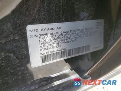 Zdjęcie 12 z 12 samochodu: 2023 AUDI A3 PREMIUM VIN:WAUAUDGYXPA099410 - miniatura