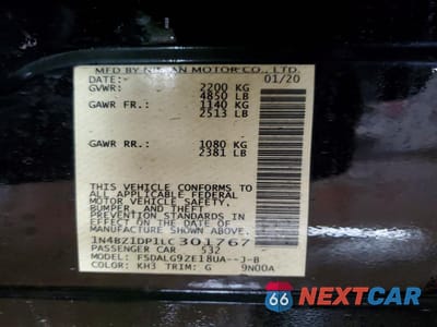 Zdjęcie 12 z 13 samochodu: 2020 NISSAN LEAF SL PLUS VIN:1N4BZ1DP1LC301767 - miniatura