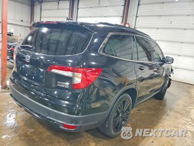 Trzecie zdjęcie samochodu z tyłu: 2022 HONDA PILOT SE VIN:5FNYF6H20NB071489 - miniatura