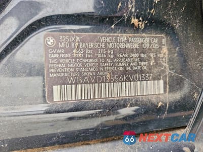 Zdjęcie 13 z 13 samochodu: 2006 BMW 325 XI VIN:WBAVD13556KV01337 - miniatura