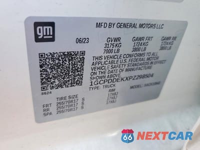 Zdjęcie 12 z 12 samochodu: 2023 CHEVROLET SILVERADO K1500 LT VIN:1GCPDDEKXPZ298504 - miniatura
