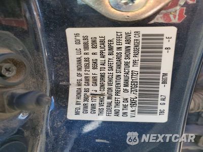Zdjęcie 12 z 12 samochodu: 2016 HONDA CIVIC EX VIN:19XFC1F37GE017727 - miniatura