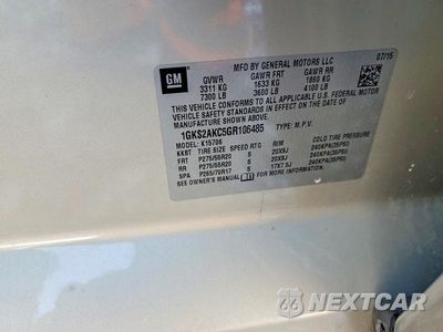 Zdjęcie 14 z 14 samochodu: 2016 GMC YUKON SLE VIN:1GKS2AKC5GR106485 - miniatura