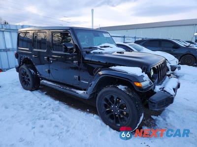 Czwarte zdjęcie samochodu z boku: 2021 JEEP WRANGLER UNLIMITED SAHARA VIN:1C4HJXEG6MW831858 - miniatura