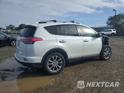 Trzecie zdjęcie samochodu z tyłu: 2018 TOYOTA RAV4 HV LIMITED VIN:JTMDJREV0JD191257 - miniatura