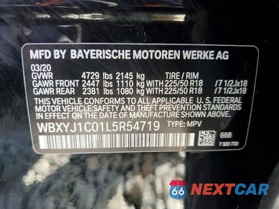 Zdjęcie 13 z 13 samochodu: 2020 BMW X2 XDRIVE28I VIN:WBXYJ1C01L5R54719 - miniatura