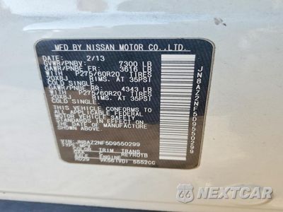 Zdjęcie 12 z 12 samochodu: 2013 INFINITI QX56 BASE VIN:JN8AZ2NF5D9550299 - miniatura