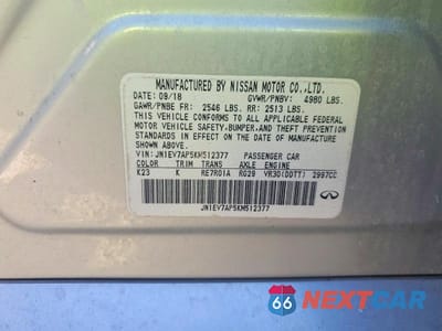 Zdjęcie 12 z 12 samochodu: 2019 INFINITI Q50 3.0T LUXE VIN:JN1EV7AP5KM512377 - miniatura