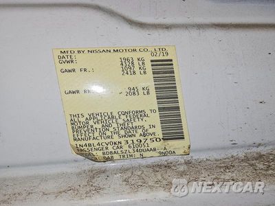 Zdjęcie 12 z 12 samochodu: 2019 NISSAN ALTIMA 2.5 SR VIN:1N4BL4CV0KN319750 - miniatura