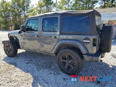 Drugie zdjęcie samochodu z przodu: 2020 JEEP WRANGLER UNLIMITED SAHARA VIN:1C4HJXEN7LW166756 - miniatura