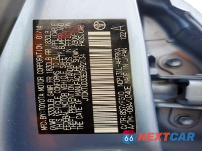 Zdjęcie 12 z 12 samochodu: 2014 TOYOTA YARIS VIN:JTDKTUD33ED592134 - miniatura