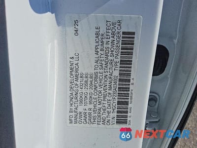 Zdjęcie 12 z 12 samochodu: 2025 HONDA ACCORD LX VIN:1HGCY1F23SA034002 - miniatura