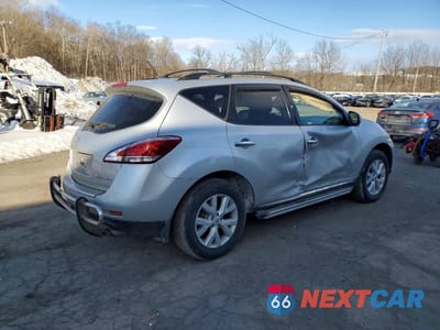 Trzecie zdjęcie samochodu z tyłu: 2012 NISSAN MURANO S VIN:JN8AZ1MW7CW233457 - miniatura