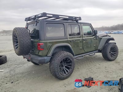 Trzecie zdjęcie samochodu z tyłu: 2020 JEEP WRANGLER UNLIMITED RUBICON VIN:1C4HJXFN2LW339341 - miniatura
