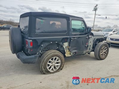 Trzecie zdjęcie samochodu z tyłu: 2023 JEEP WRANGLER SPORT VIN:1C4GJXANXPW631554 - miniatura