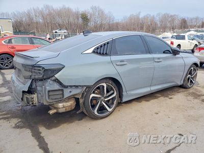 Trzecie zdjęcie samochodu z tyłu: 2022 HONDA ACCORD HYBRID SPORT VIN:1HGCV3F29NA020100 - miniatura