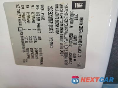 Zdjęcie 12 z 13 samochodu: 2007 CHEVROLET SILVERADO K1500 CREW CAB VIN:2GCEK13M671545476 - miniatura