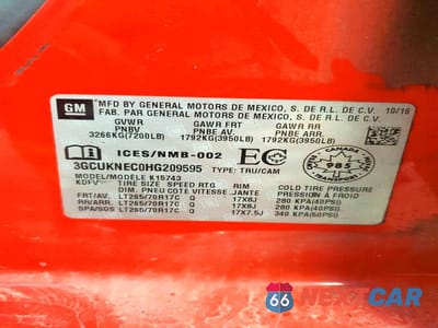 Zdjęcie 12 z 12 samochodu: 2017 CHEVROLET SILVERADO K1500 VIN:3GCUKNEC0HG209595 - miniatura