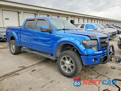 Czwarte zdjęcie samochodu z boku: 2014 FORD F150 SUPERCREW VIN:1FTFW1EFXEFB68521 - miniatura