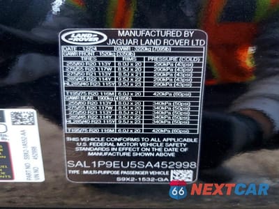 Zdjęcie 14 z 14 samochodu: 2025 LAND ROVER RANGE ROVER SPORT SE VIN:SAL1P9EU5SA452998 - miniatura