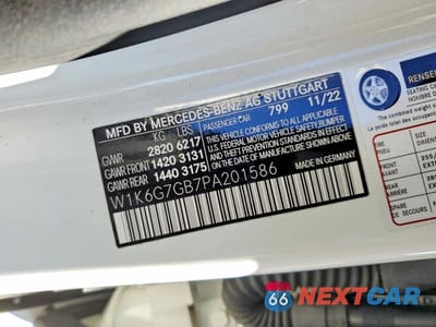 Zdjęcie 12 z 12 samochodu: 2023 MERCEDES-BENZ S 580 4MATIC VIN:W1K6G7GB7PA201586 - miniatura