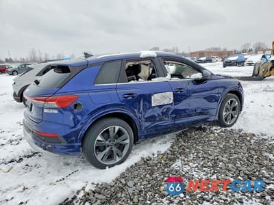 Trzecie zdjęcie samochodu z tyłu: 2022 AUDI Q4 E-TRON PRESTIGE VIN:WA1J2BFZ4NP052465 - miniatura