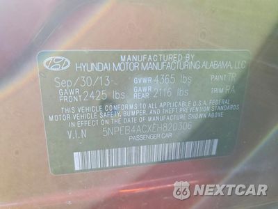 Zdjęcie 12 z 13 samochodu: 2014 HYUNDAI SONATA GLS VIN:5NPEB4ACXEH820306 - miniatura