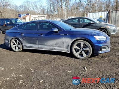 Czwarte zdjęcie samochodu z boku: 2020 AUDI A5 PREMIUM PLUS VIN:WAUCNCF59LA001419 - miniatura