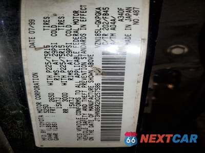 Zdjęcie 13 z 13 samochodu: 1999 TOYOTA 4RUNNER SR5 VIN:JT3HN86R2X0257586 - miniatura